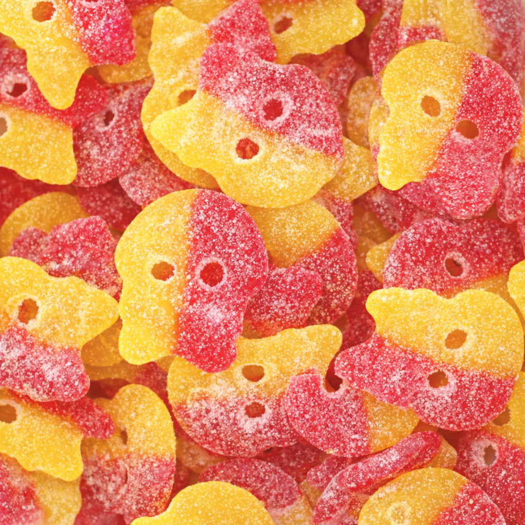 Sour Lemon Raspberry Skulls — Big, bold skulls with a Lemon-Raspberry punch and a serious sour attitude