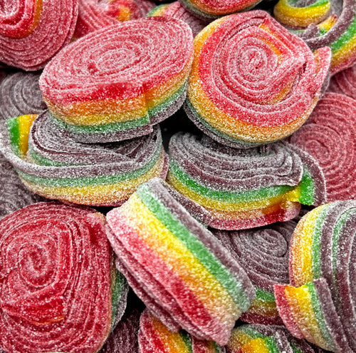Sour Rainbow Rollz — Colorful rainbow rolls packed with sweet-and-sour flavor