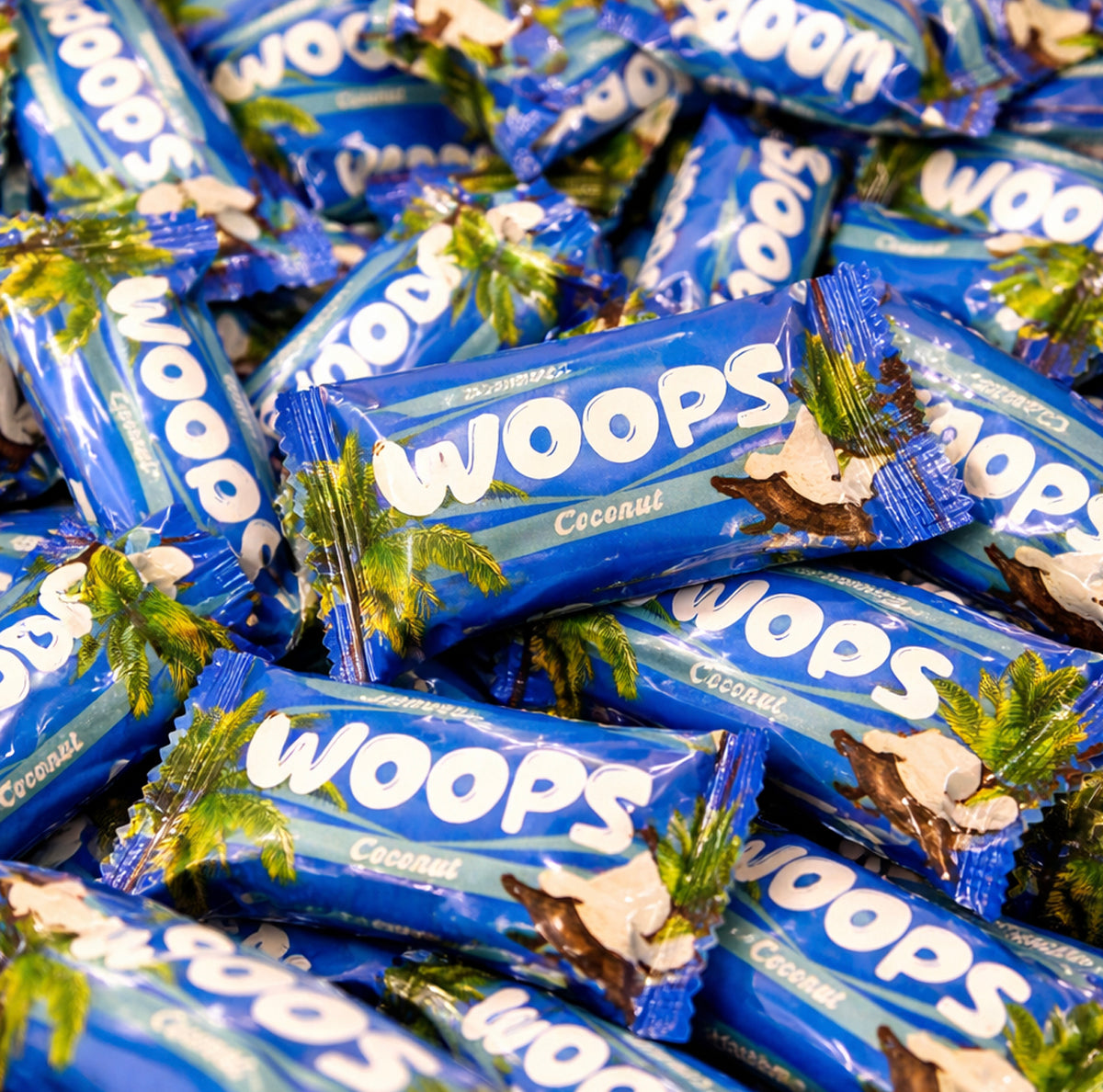 W...Oops! Coconut — Chocolate-covered coconut bar. A creamy-crunchy classic that always hits