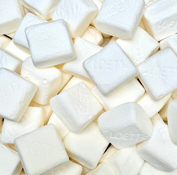 Vanilla Milkshake Cubes — Soft and chewy vanilla marshmallow cubes with a gentle snap