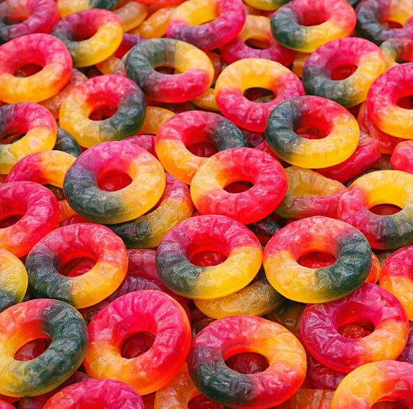 Fruity Loops — playful combo of pear-raspberry and banana-strawberry
