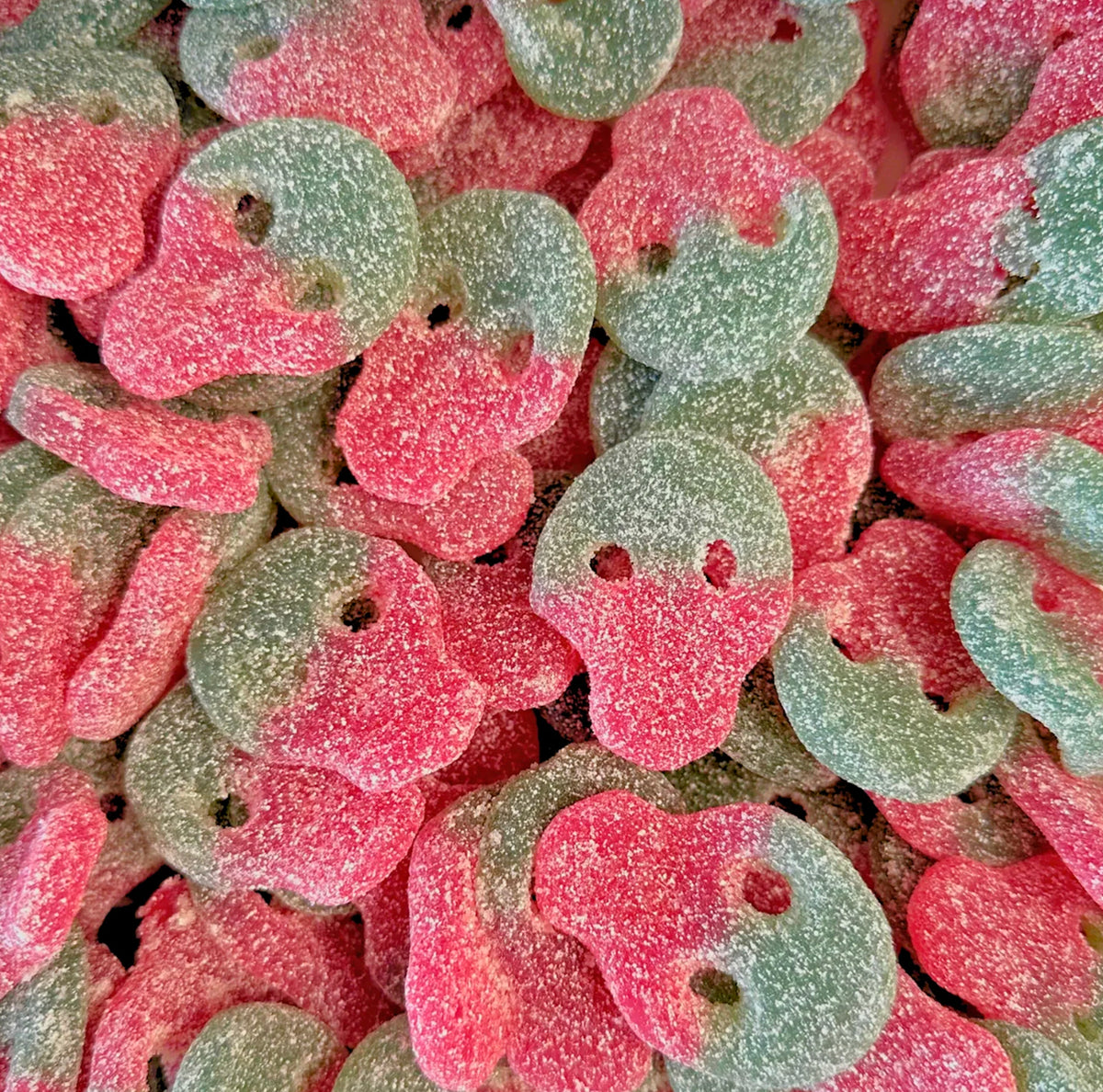 Sour Watermelon Skulls — Watermelon skulls with attitude. Sour, juicy, and shaped like trouble