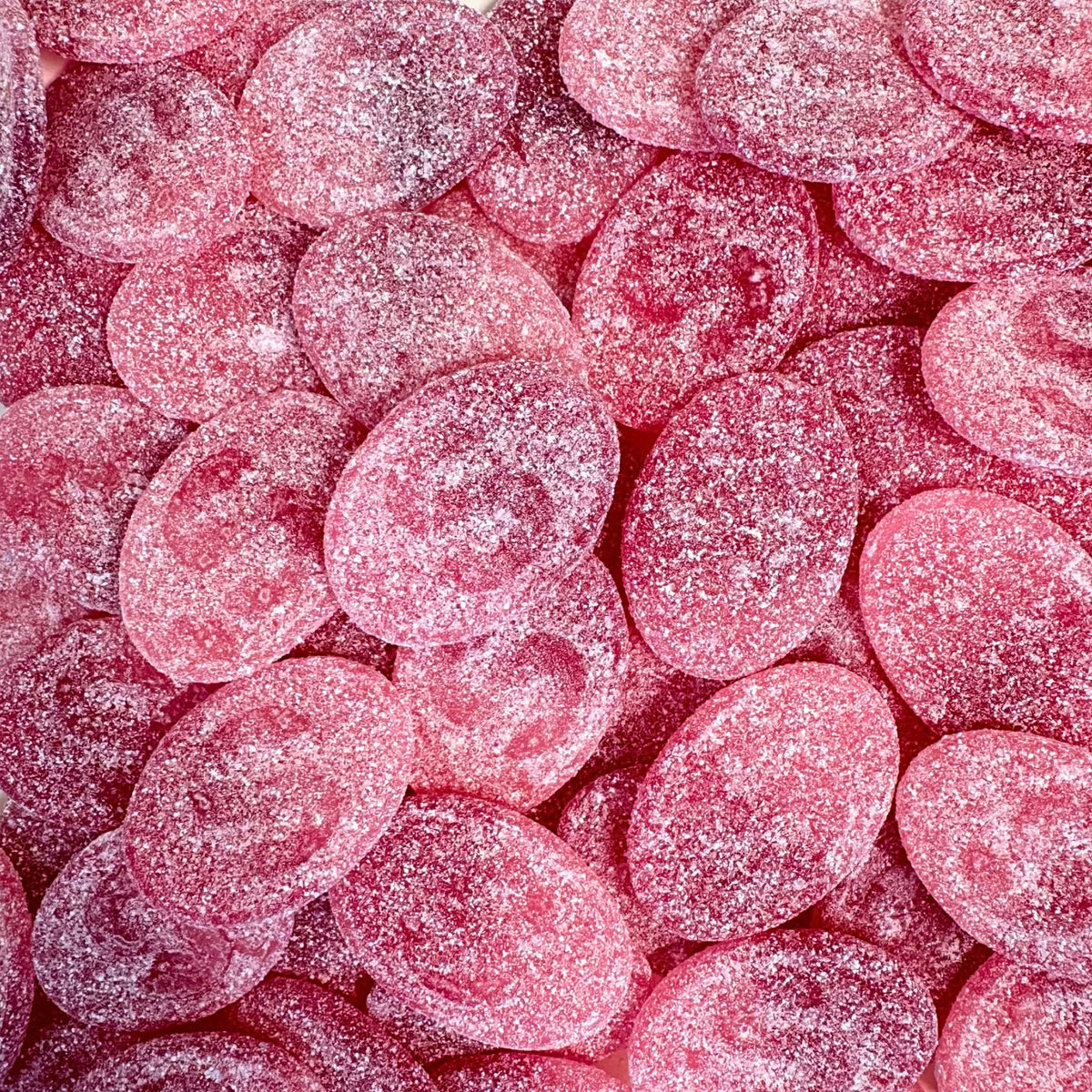 S-Ovals Sour Pomegranate & Raspberry — Pomegranate meets raspberry. Soft, chewy gummies with a sour coating