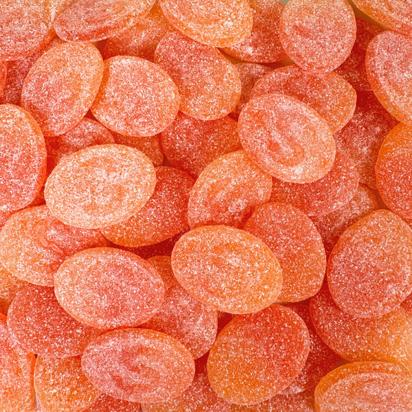 S-Ovals Sour Peach — favorite with juicy peach flavor, a mouthwatering sour coating, and the perfect chewy bite