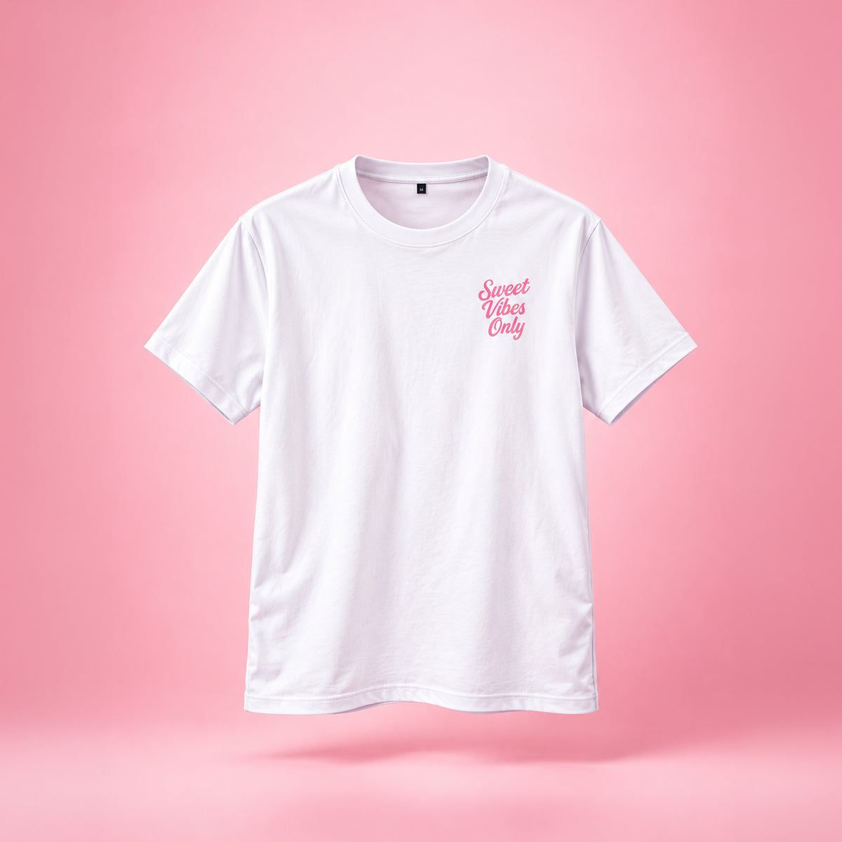Sweet Vibes Only - Pink Tee — little sweetness, wherever the day takes you, view 4
